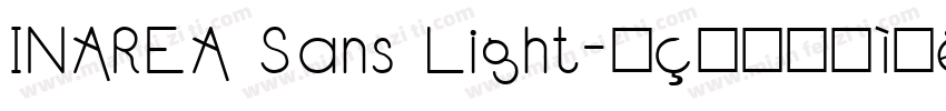 INAREA Sans Light字体转换